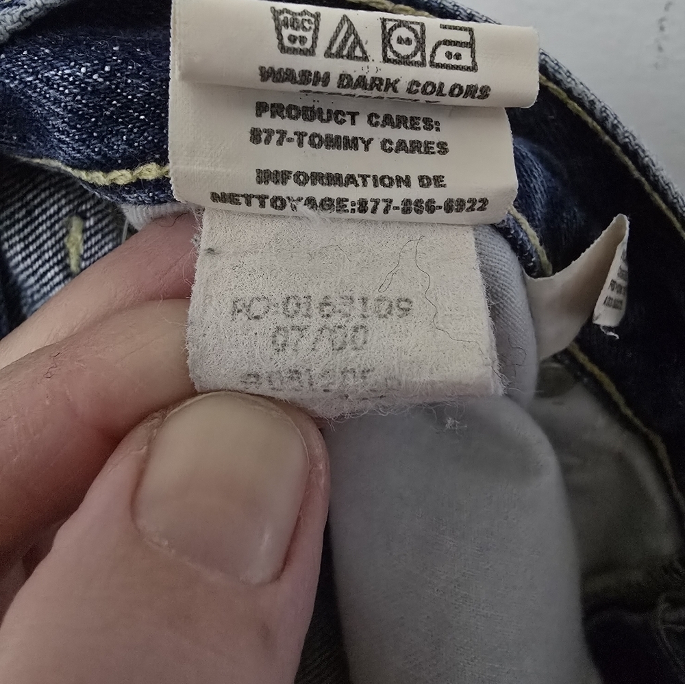 TOMMY HILFIGER VINTAGE JAMIL 2000 Women's Bootcut Denim Jeans Size 9 Juniors Y2K - Picture 9 of 13